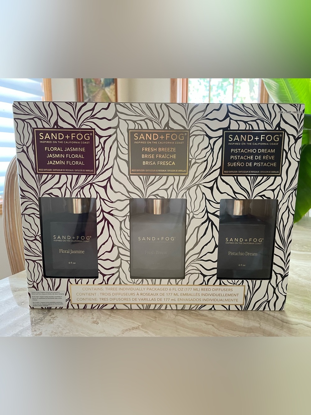 NIB Sand + Fog Set of 3 Individual Diffusers 6oz each
